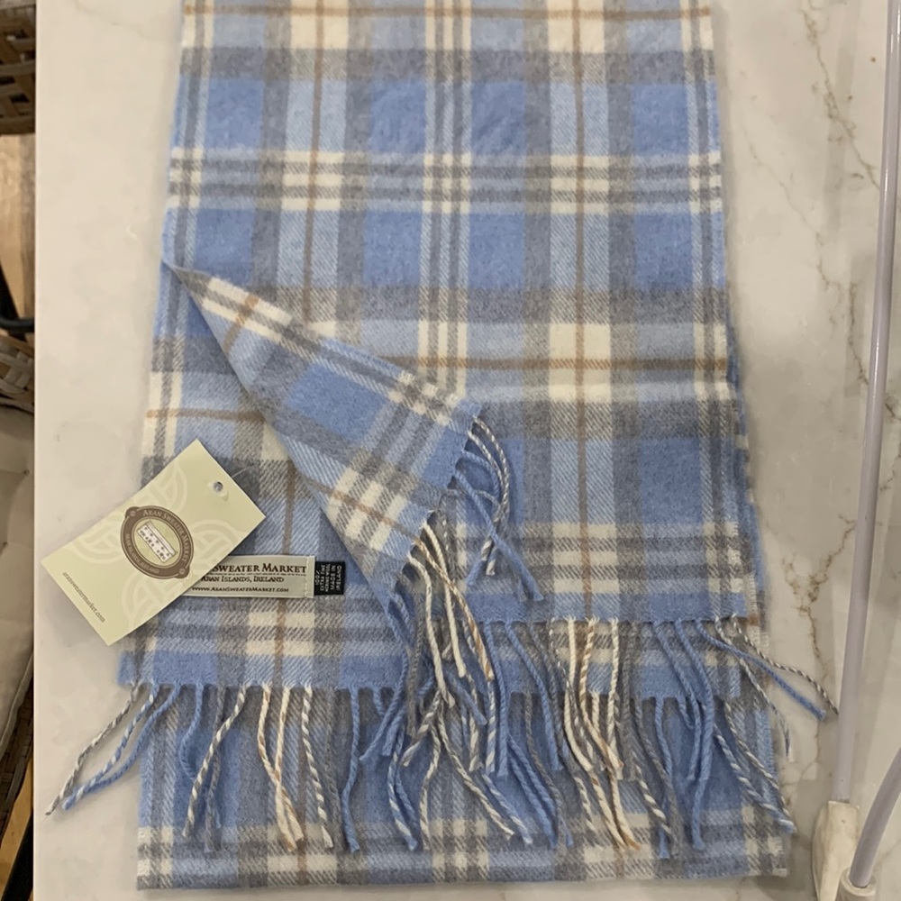 Extra fine Merino wool scarf Aran Sweater Market Ireland